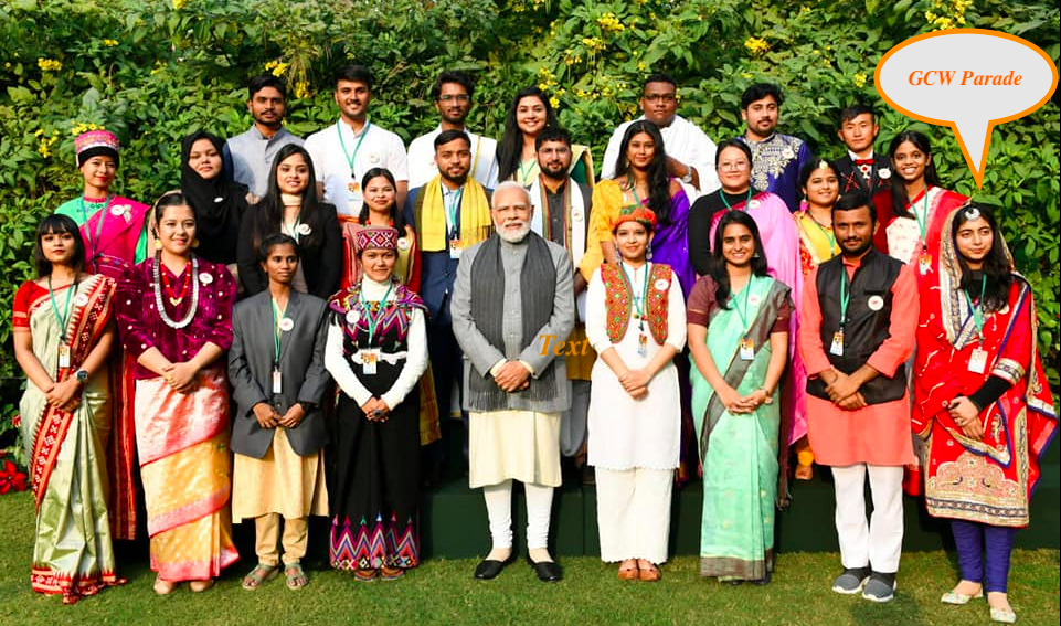 Our NSS volunteer Simran Sharma represented Jammu and Kashmir and visited Parliament House for interaction with Hon'ble PM